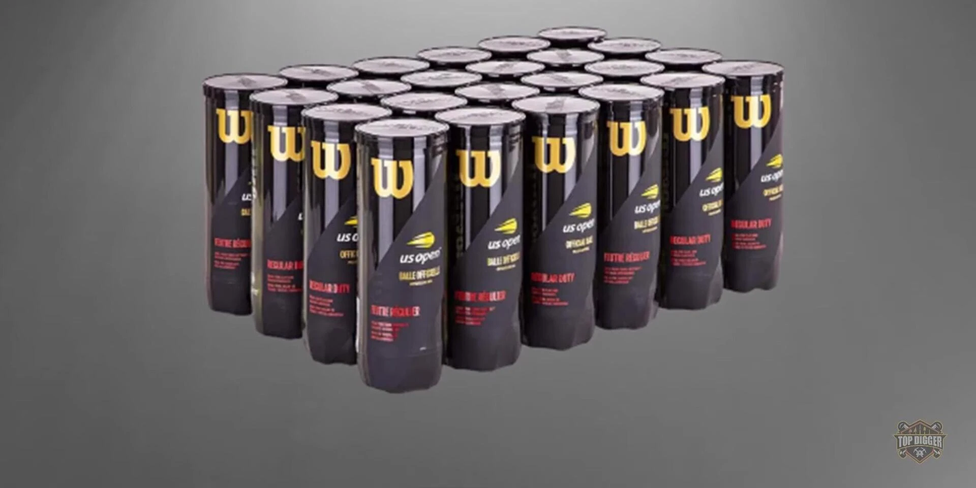 Tennis player using Wilson US Open Regular Duty Balls