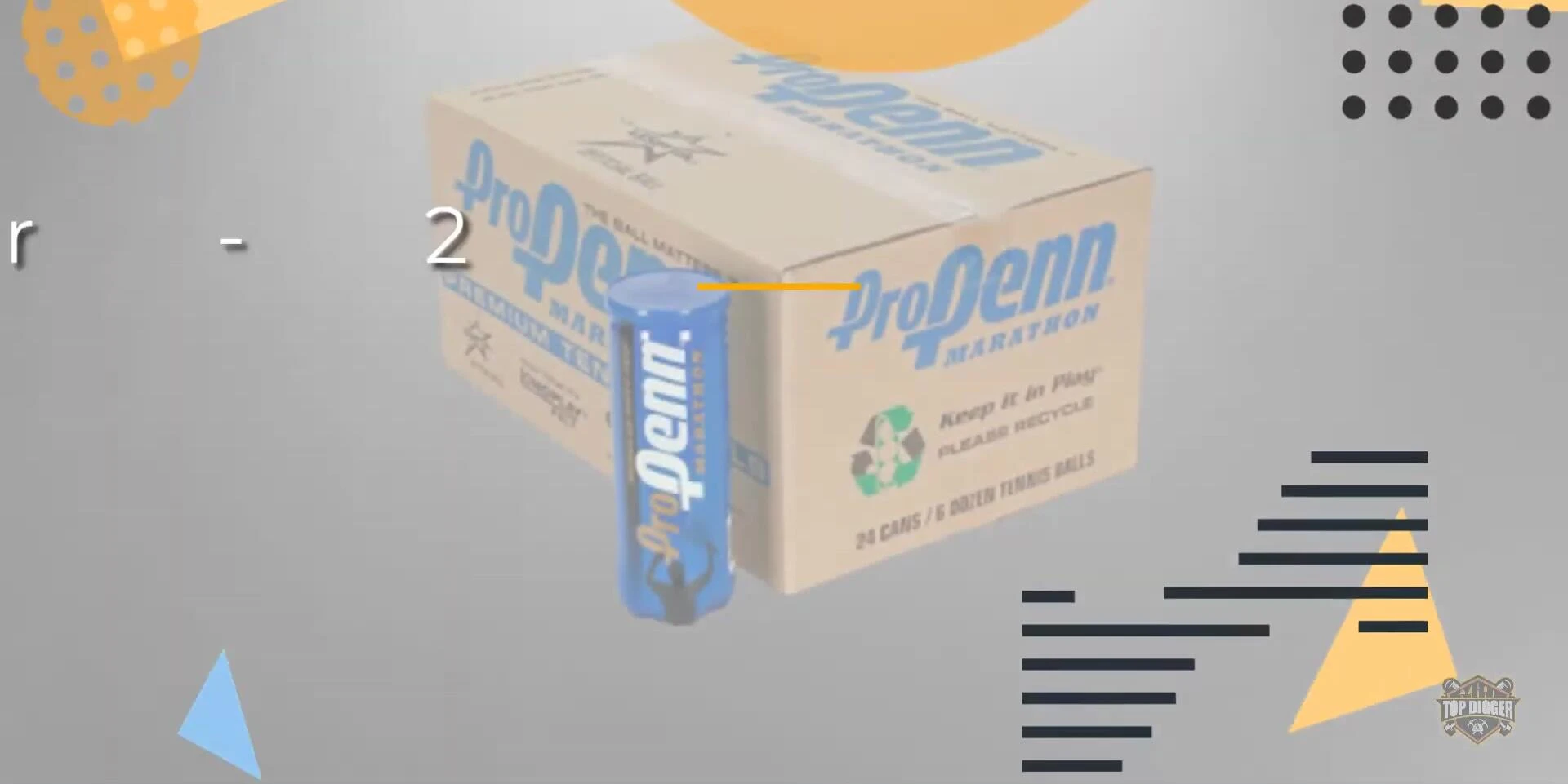 Pro Penn Marathon Regular Duty Tennis Balls packaging
