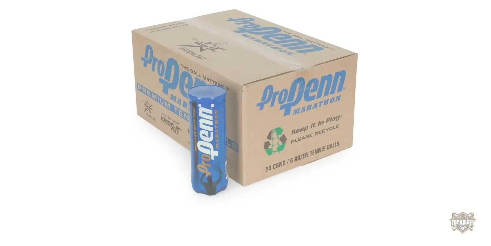 Close-up of Pro Penn Marathon Regular Duty Tennis Balls