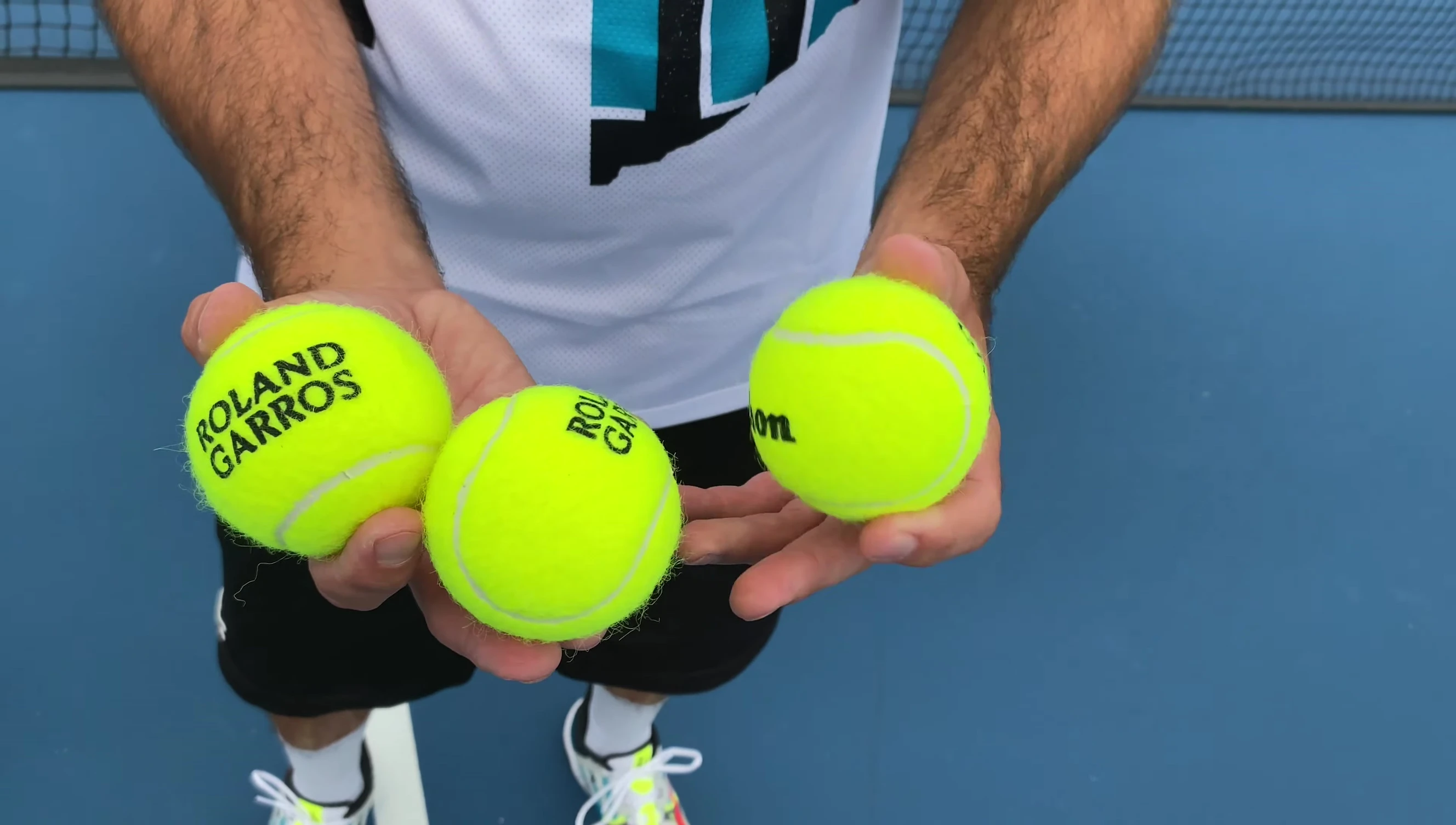 French Open ball showing logo