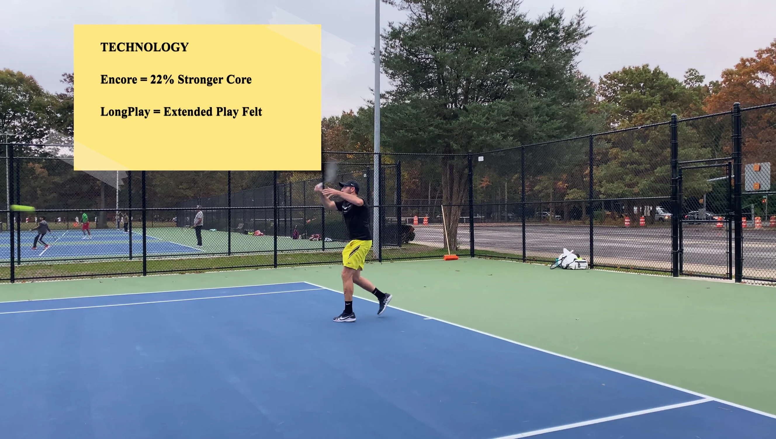 Image showcasing the ball's bright color and visibility.