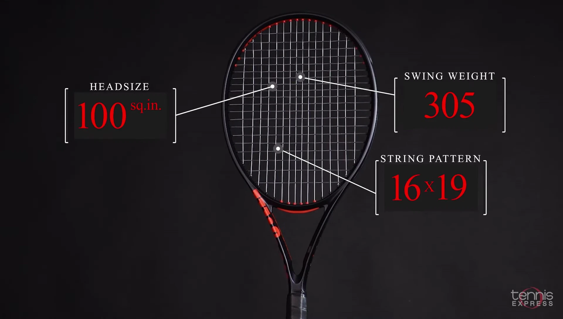 The specifications of the Wilson Clash 100 V3 are displayed.