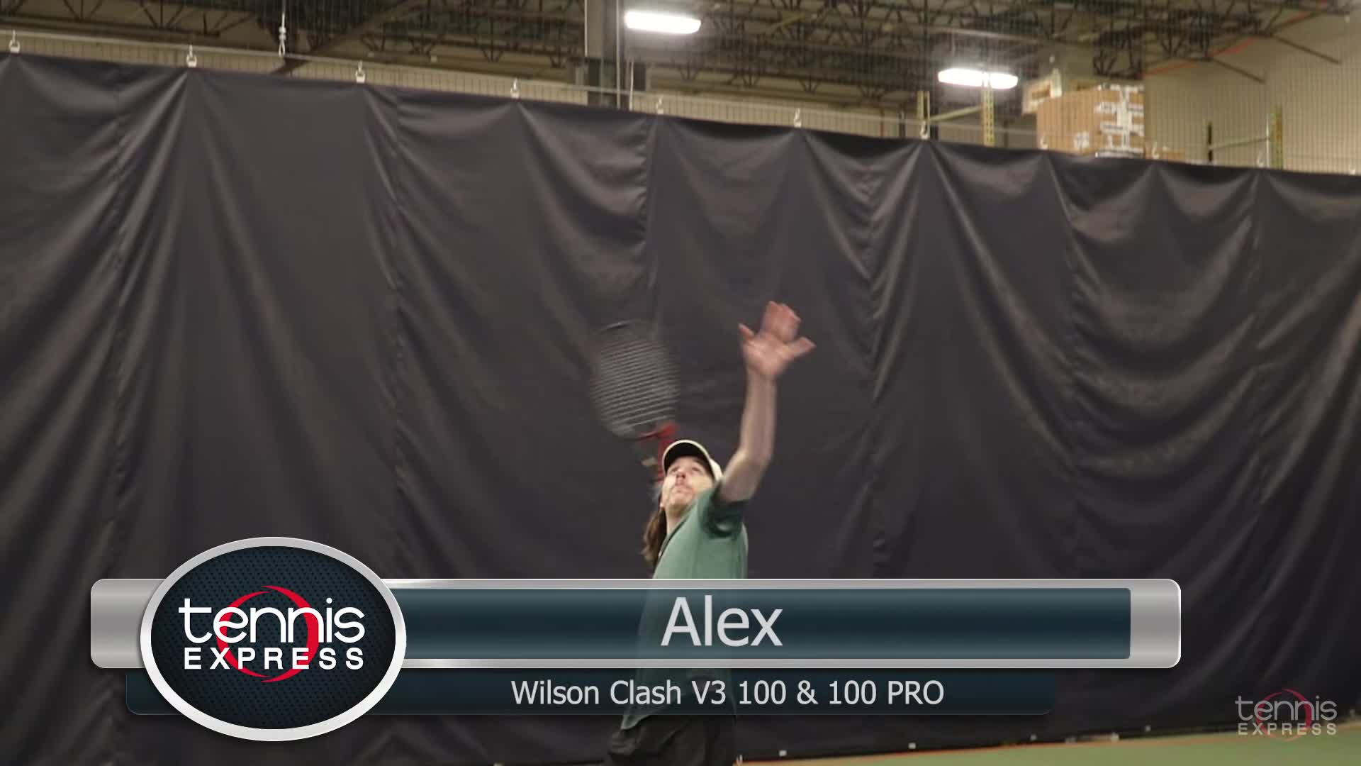 Close-up of the Wilson Clash V3 racket during gameplay.