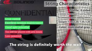 Solinco Confidential Tennis String Review: Advanced Player's Choice