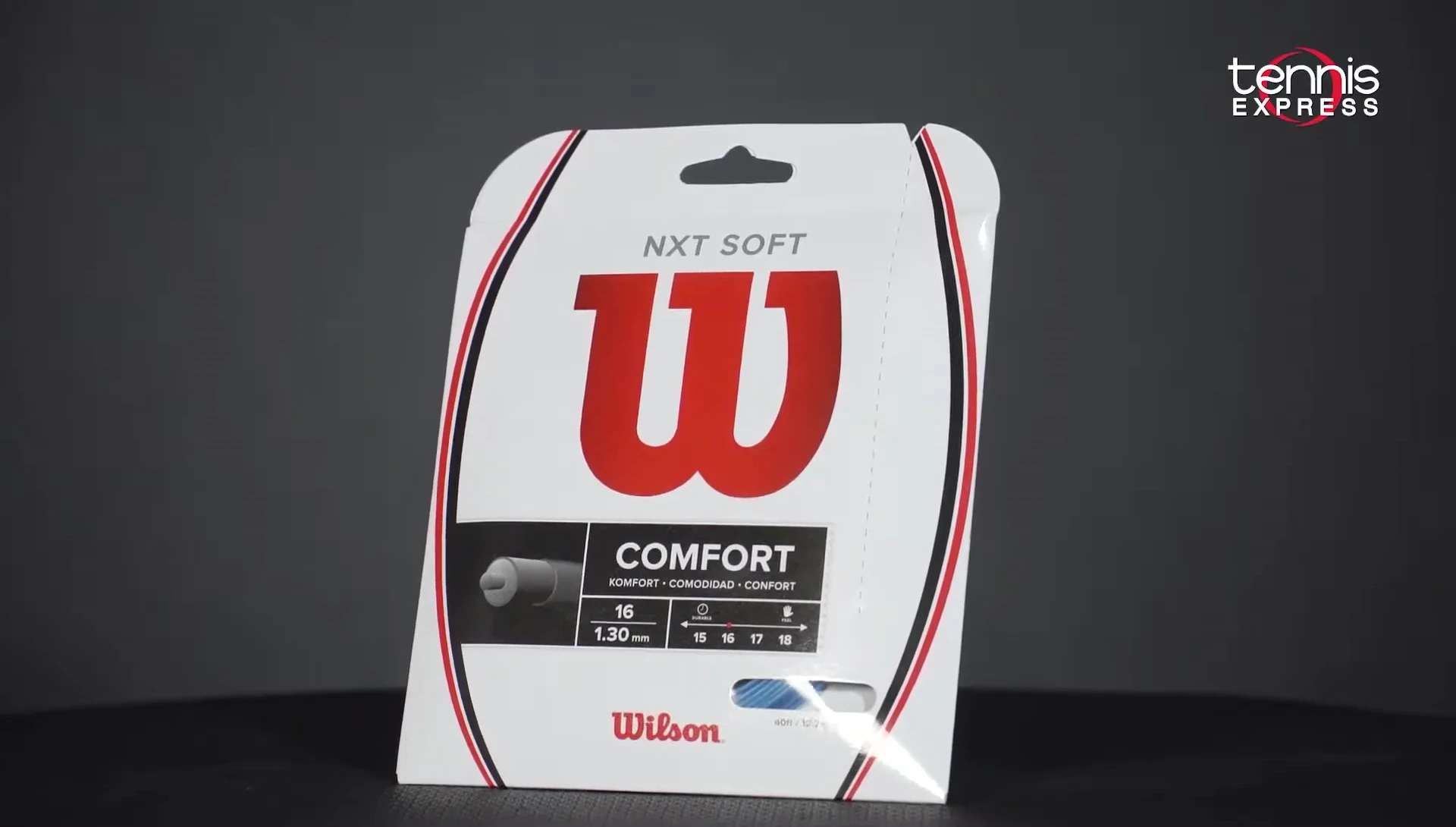 NXT Soft string on a Wilson racket