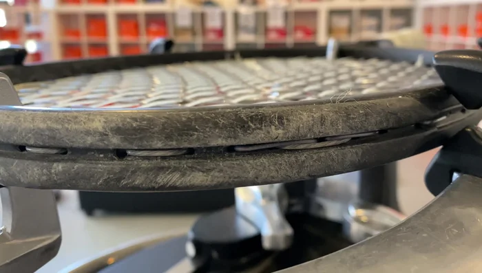 Tie off the crosses as close to the final string as possible.