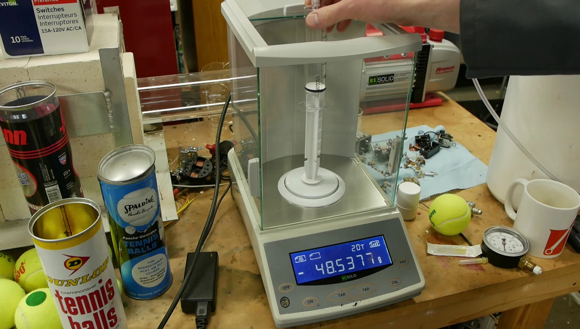 Screenshot showing the surprising result of the density test.