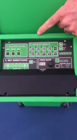 Example of a multi-shot drill being set up on the machine's interface.