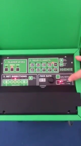 The machine's interface showing the restart delay options.