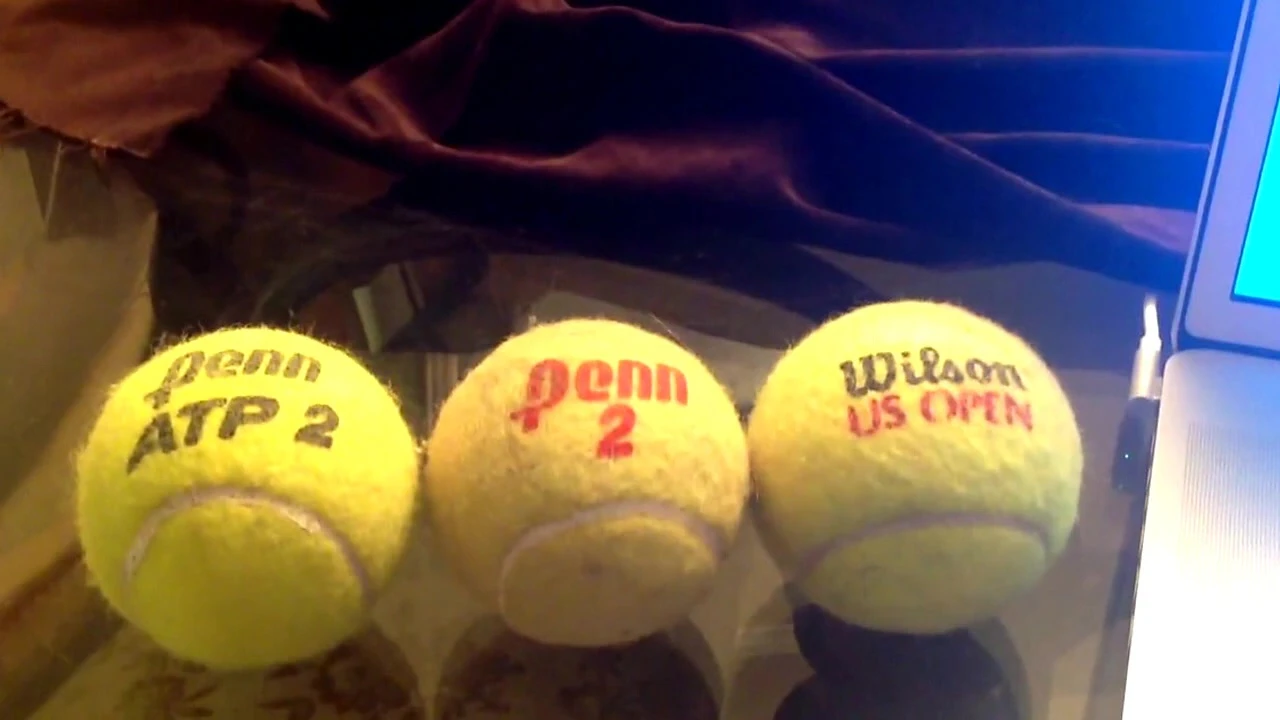 Speaker discussing the chemical composition of tennis ball cores