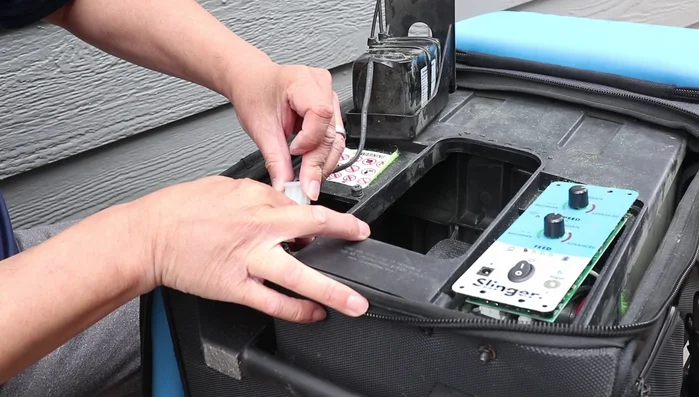 Reconnect the battery and test the power switch.