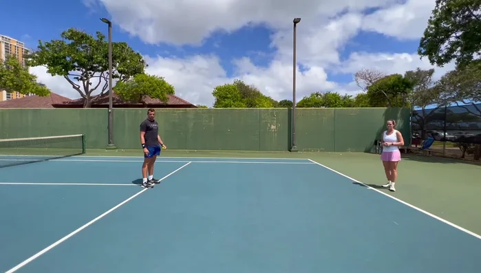 Turn your back to the coach.