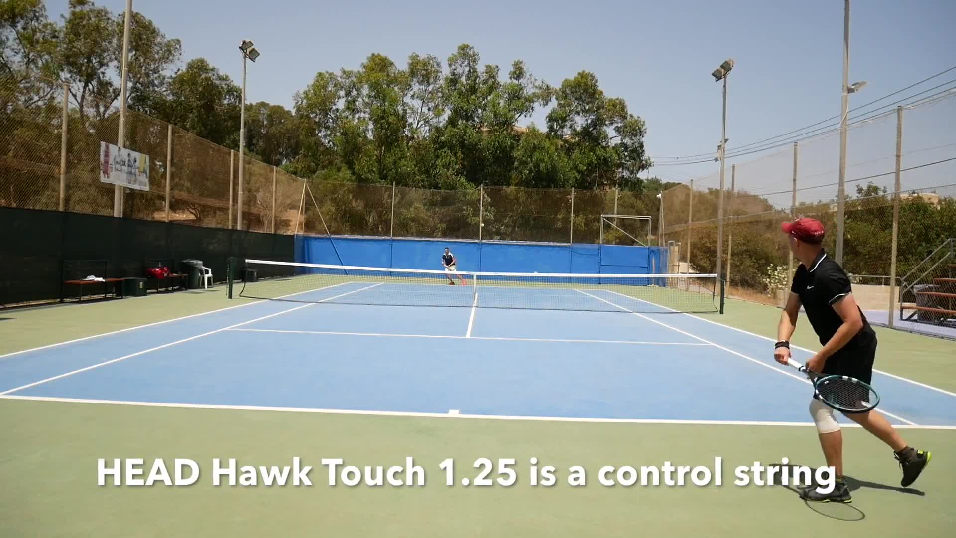 Close-up of the Hawk Touch string packaging, highlighting the ATP pro input.