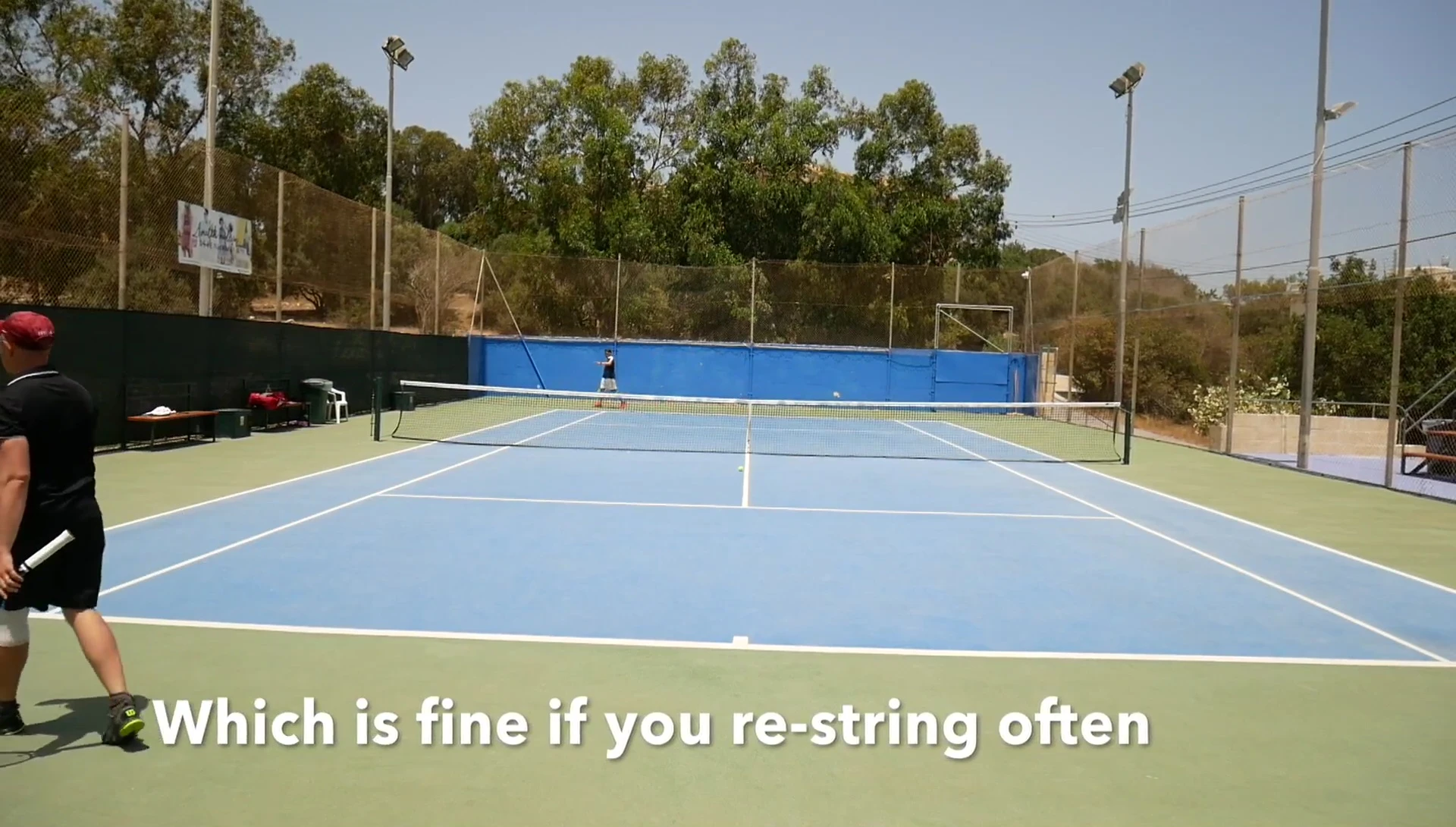 Summary of the review, mentioning suitability for power rackets.