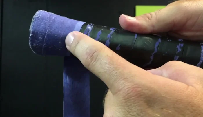 Flip the grip over to reveal the unworn side, which looks and feels brand new.