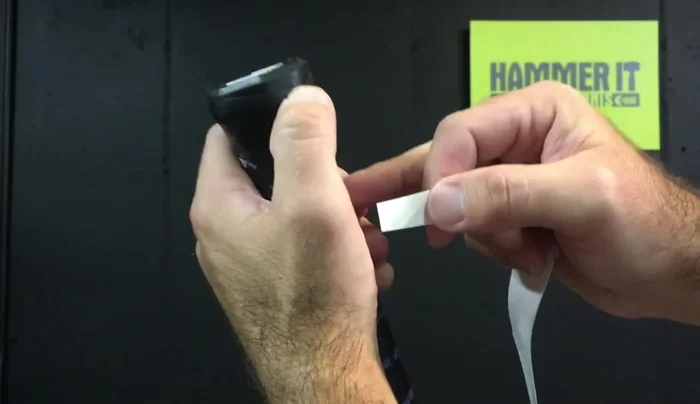 Overlap by about an eighth of an inch, maintaining steady pressure.