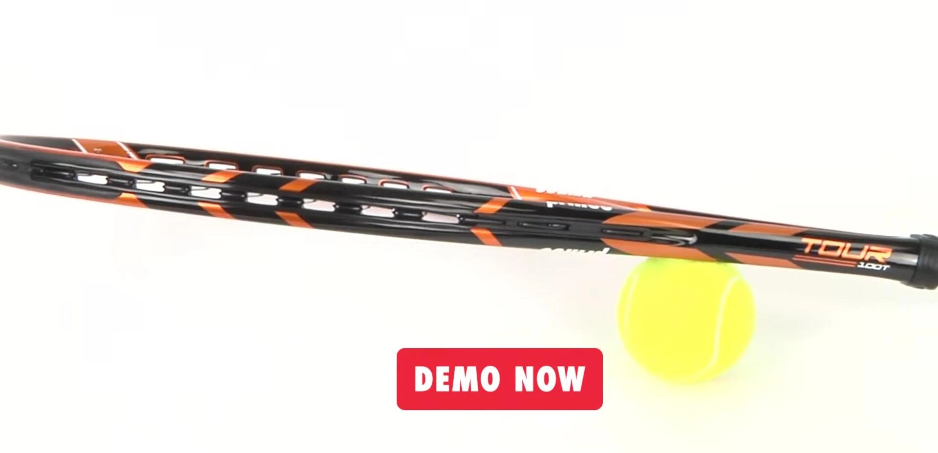 Overall shot of the racquet, emphasizing its all-around capabilities.