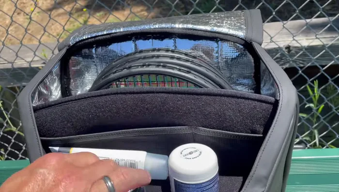 Showing the slots for jewelry and watches.