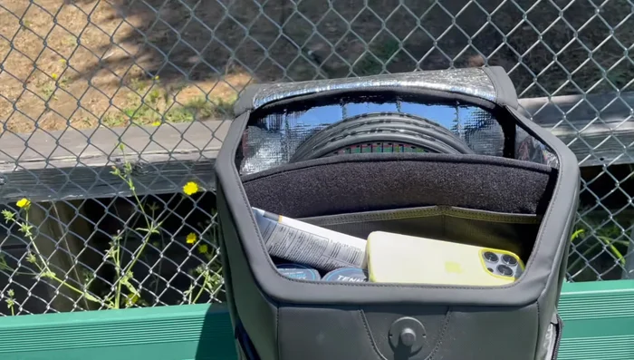 Showing the slots for jewelry and watches.