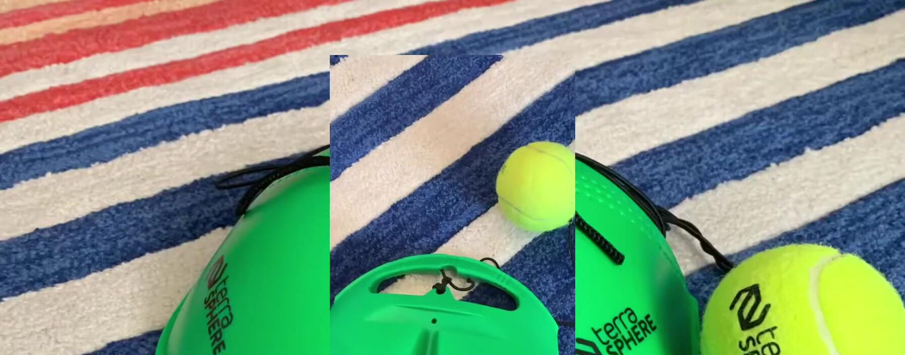Close-up of the string being attached to the handle