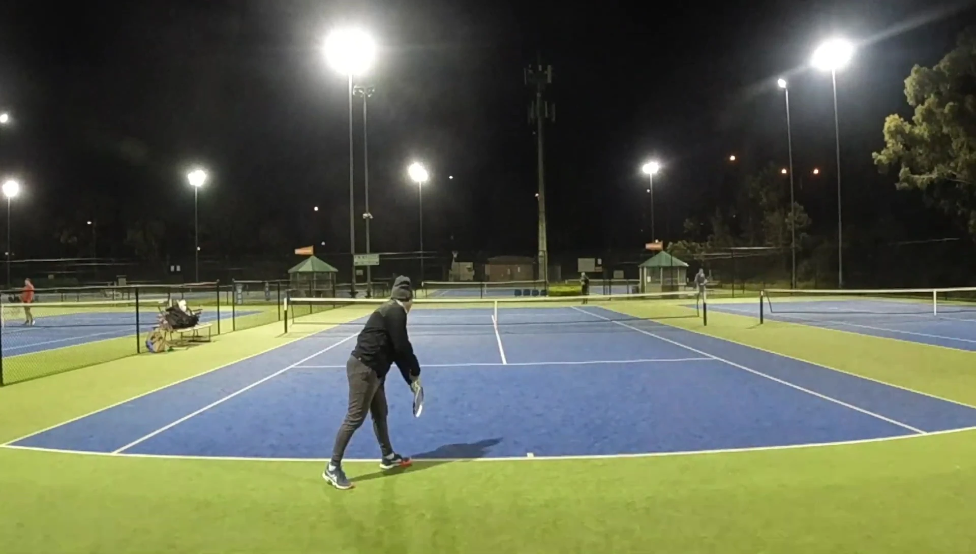 Player demonstrating Pure Strike serve