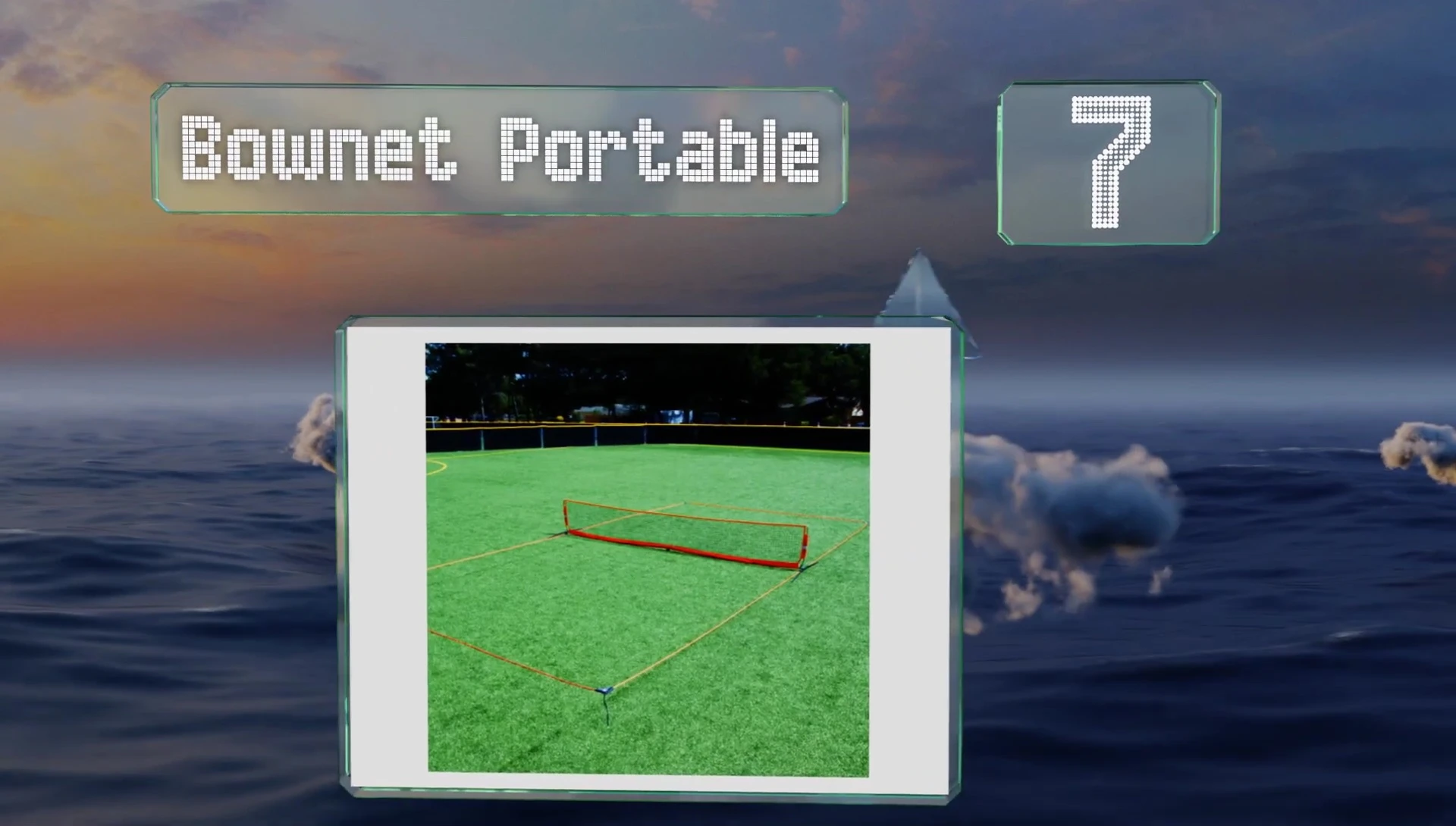 Bow Net Portable Tennis Net