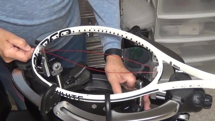 Use starting clamps to aid in tying knots.