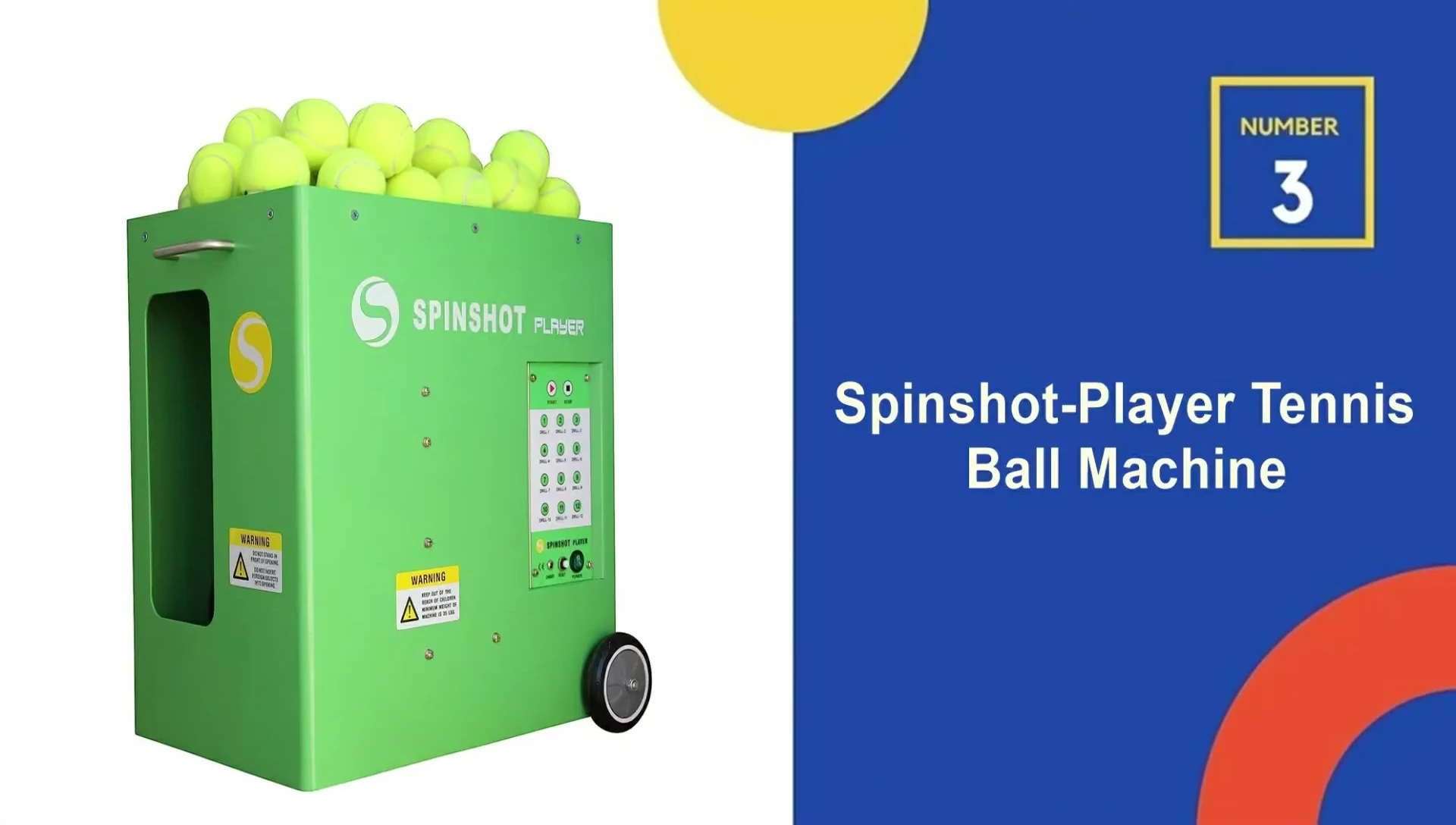 The Spinshot Player tennis ball machine
