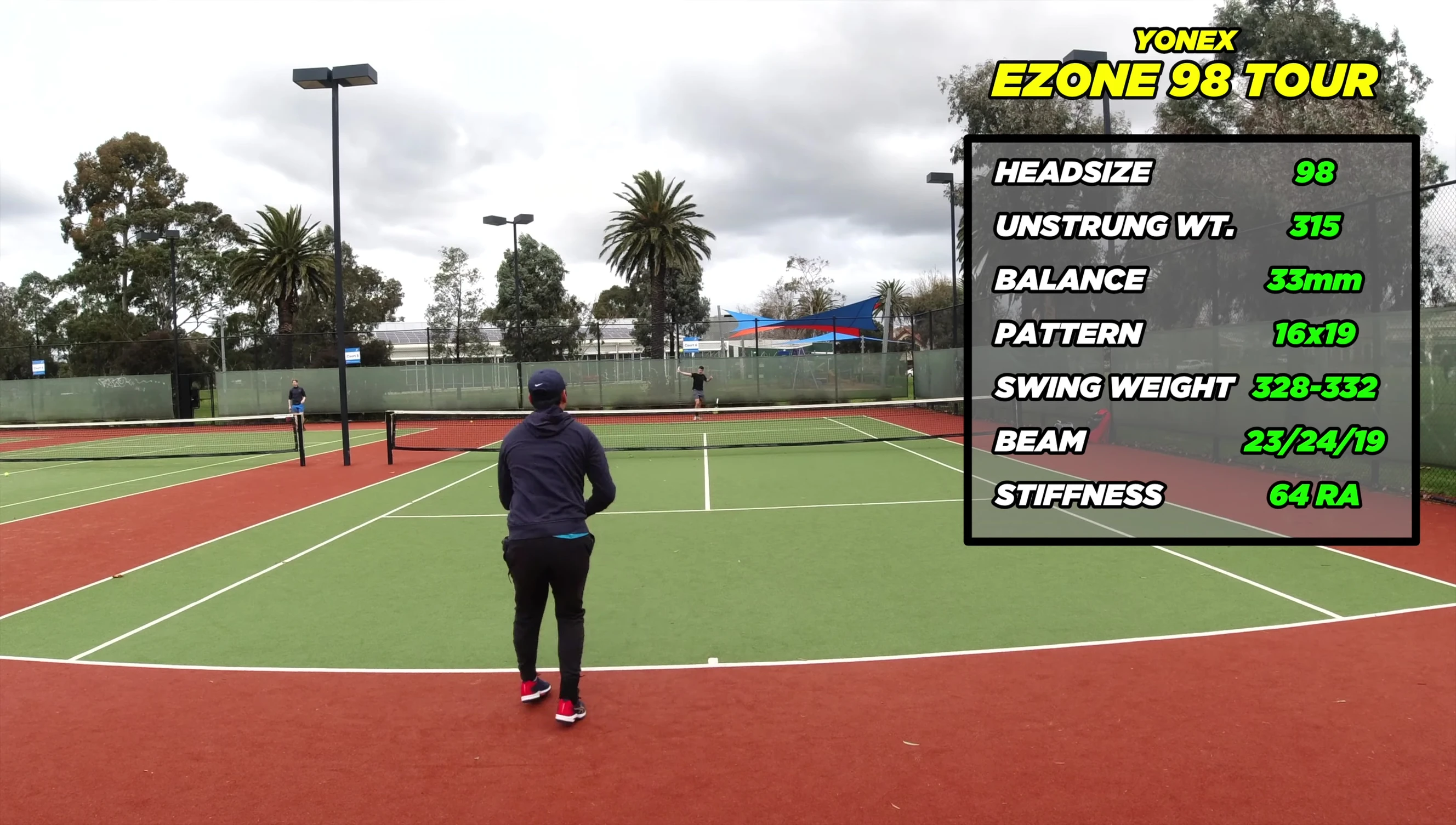 The reviewer comparing the swing weight to other rackets.