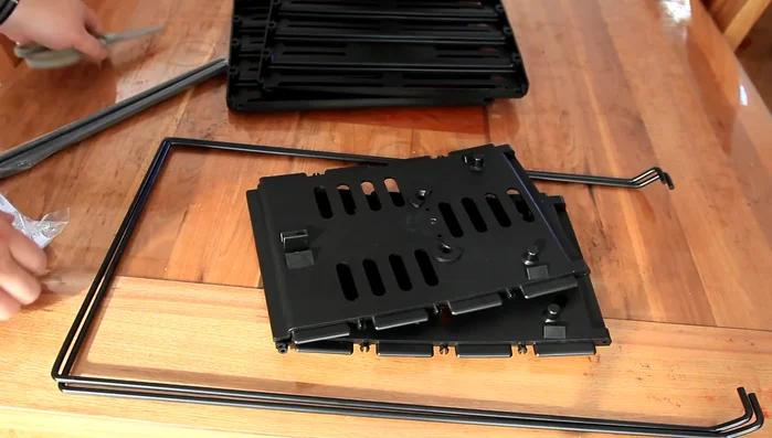 Assemble the side panel, using the hammer to gently tap it into place.