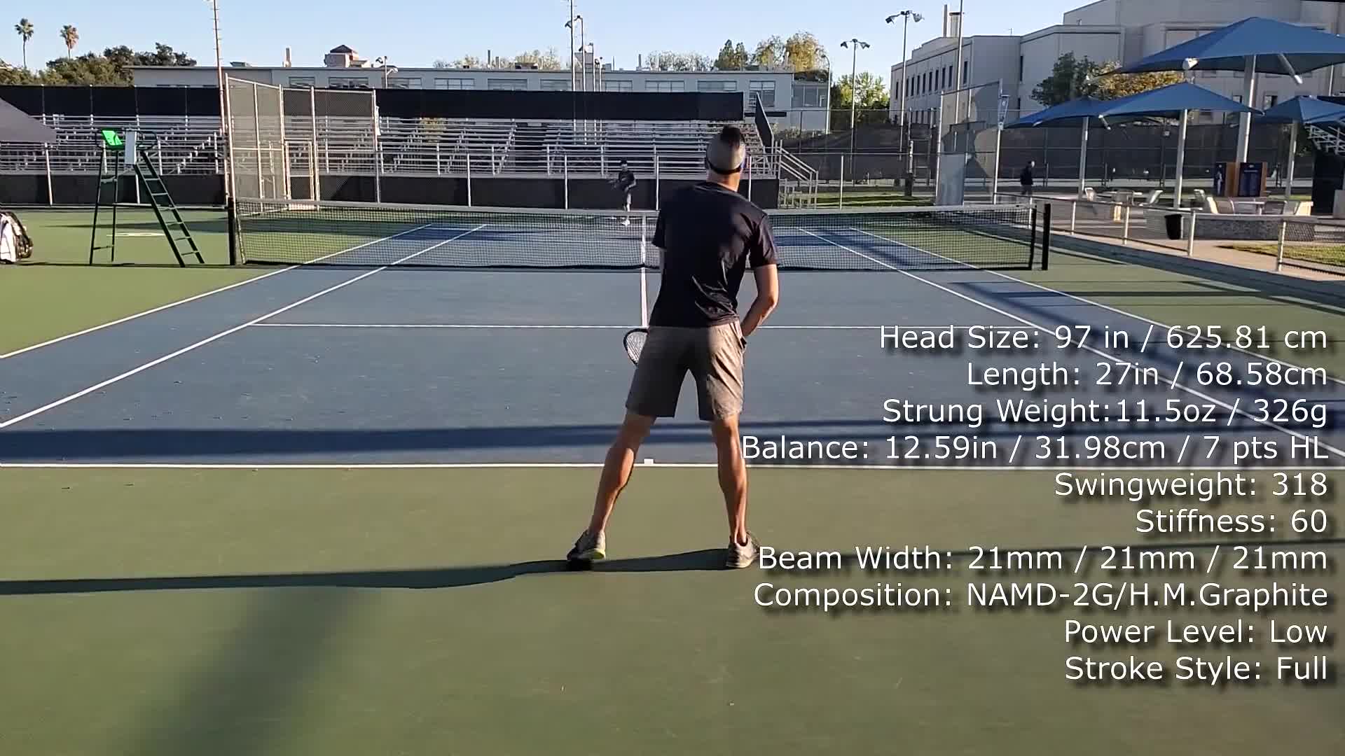 Close-up of the Yonex VCORE Pro 97 racket specs