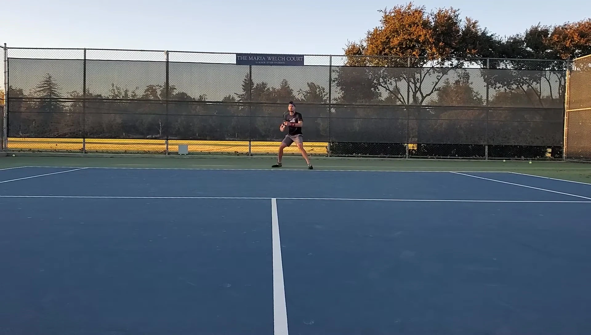 Final shot of the reviewer with the racket