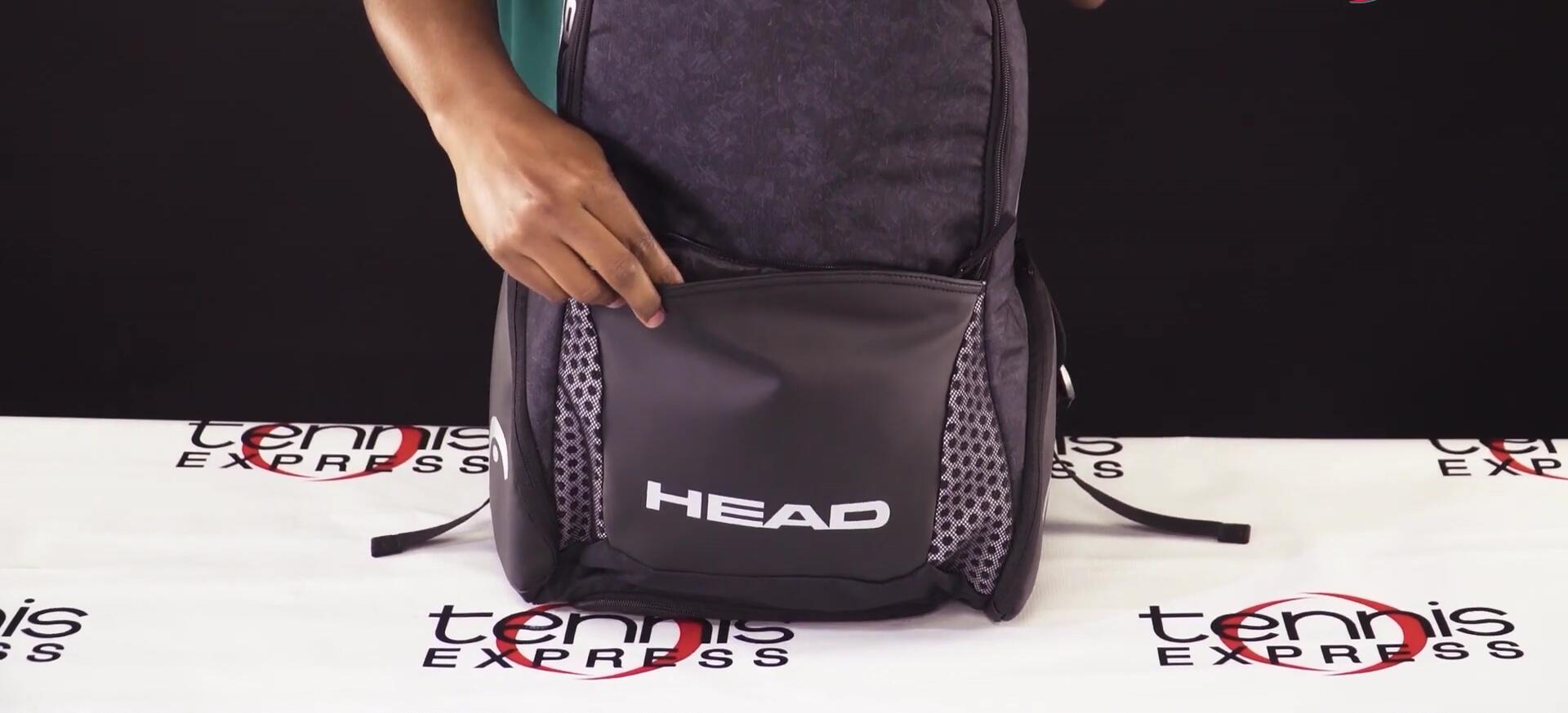 Showing the front pockets and side accessory pockets