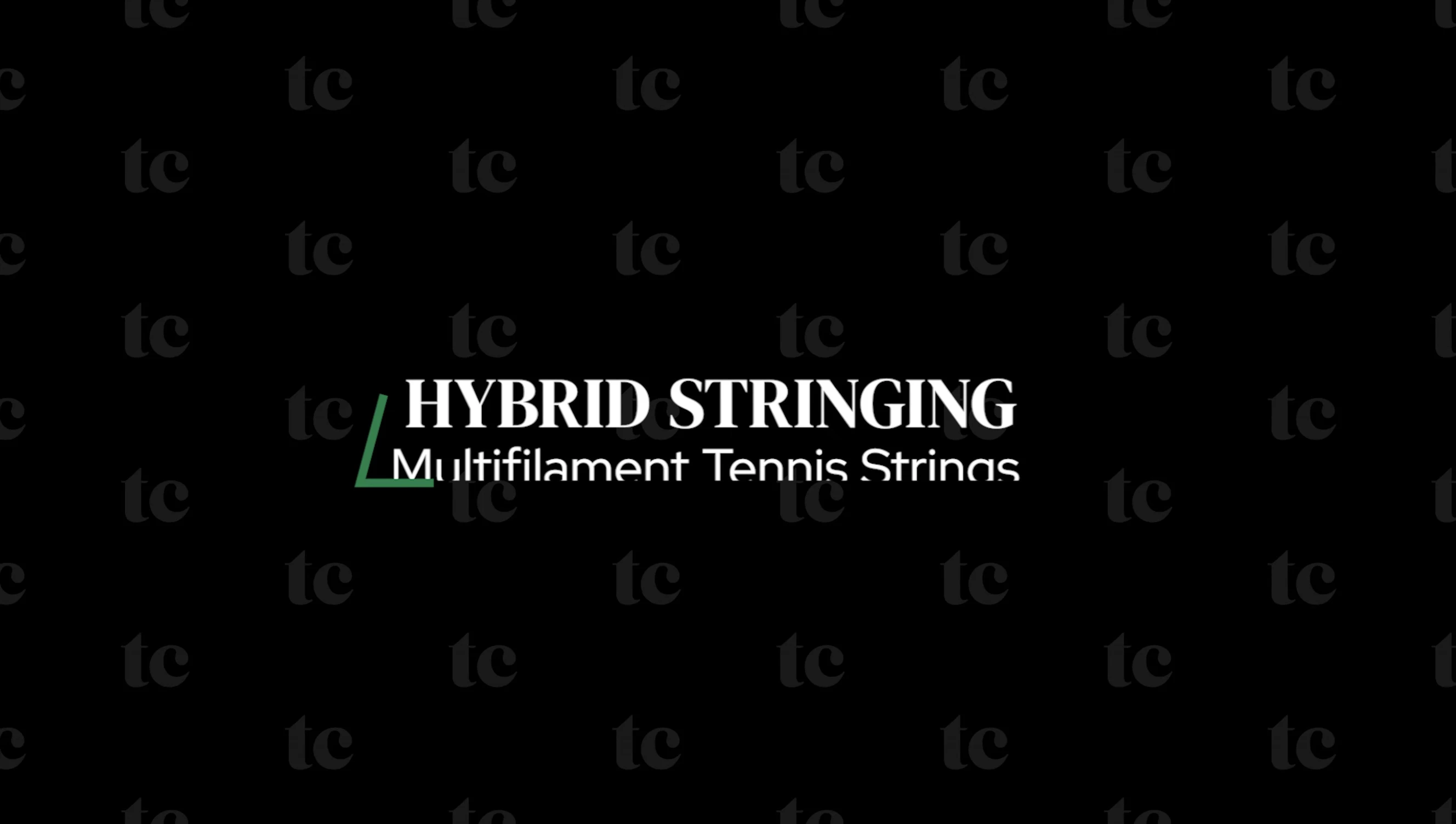 Diagram illustrating hybrid stringing