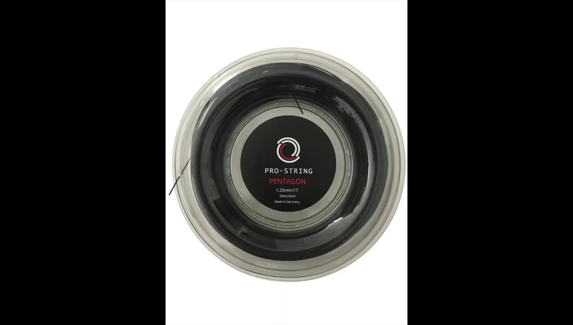 The Pentagon string in a Head Clash racquet