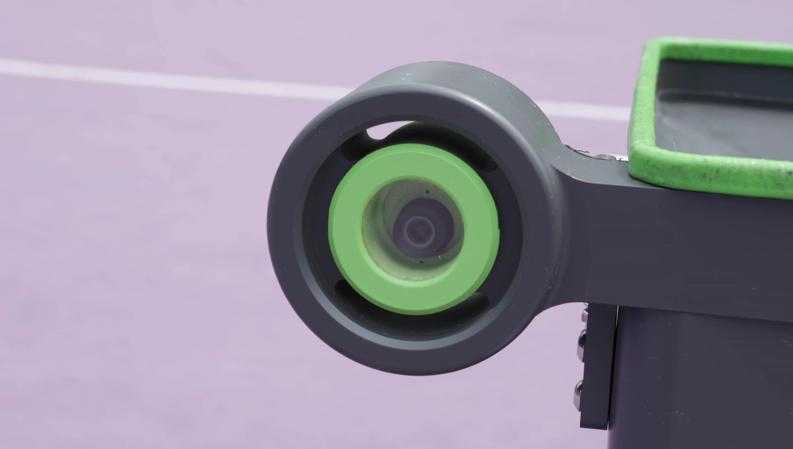 The robot's binocular cameras