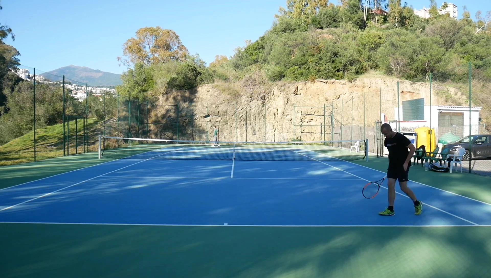 The reviewer shares their impressions of the racquet's feel and flex