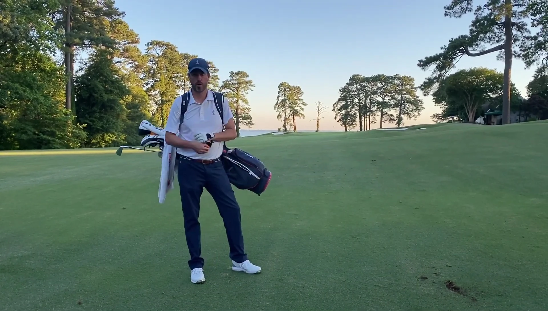 Golfer on the course at James River Country Club.