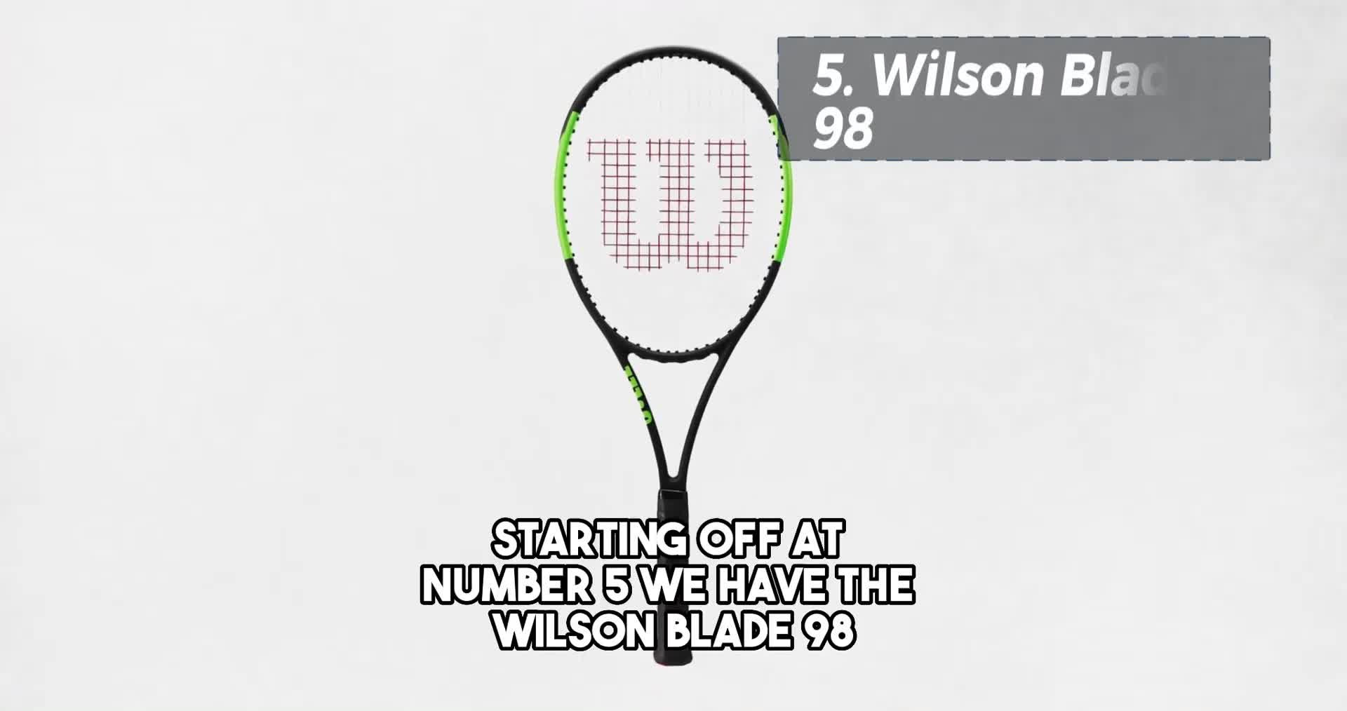 Close-up of the Wilson Blade 98 racket