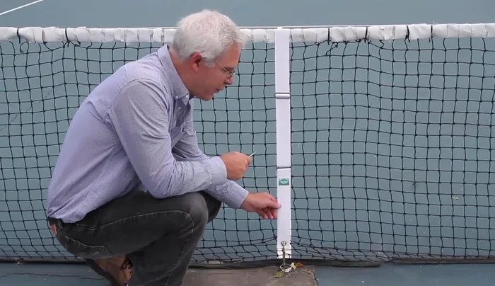 Clean the connection at the bottom of the center strap.