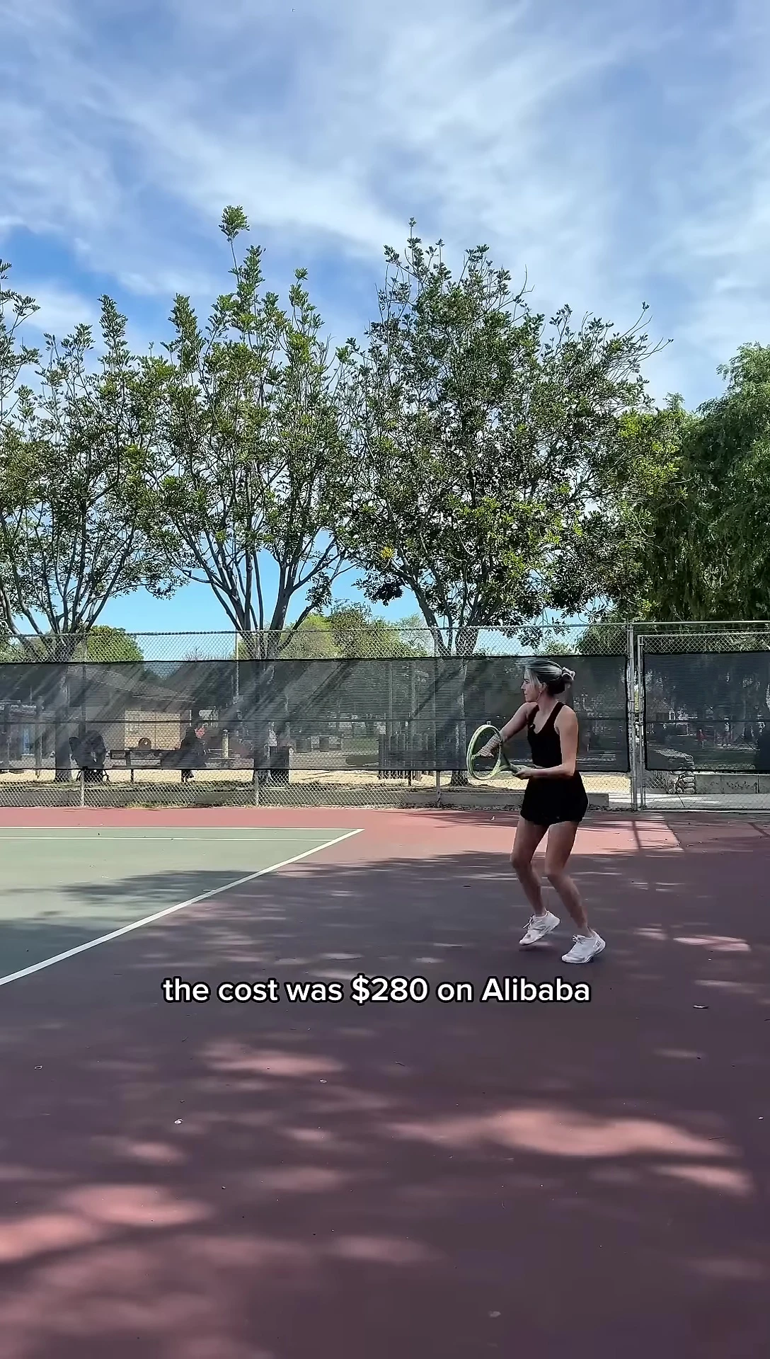Price displayed on screen