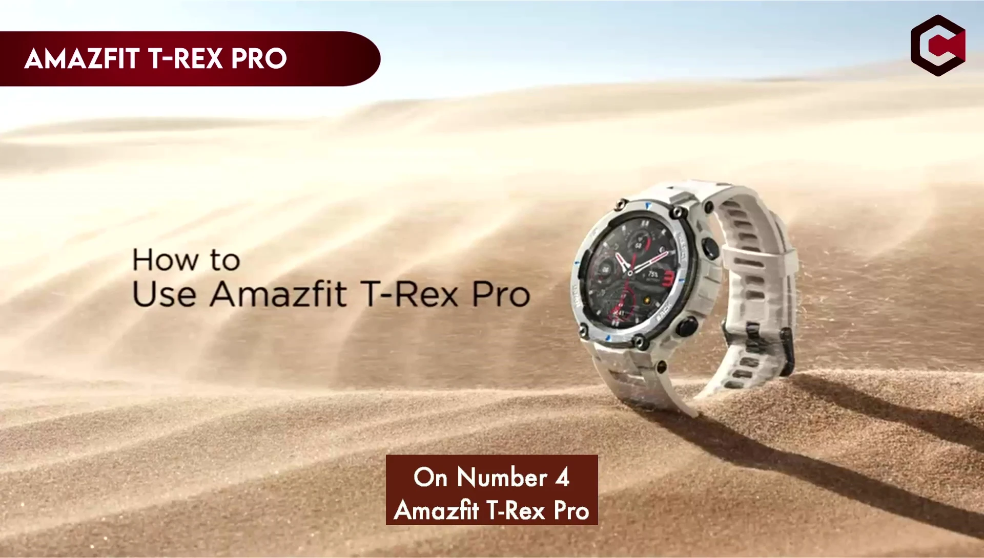 Amazfit T-Rex Pro smartwatch showcased