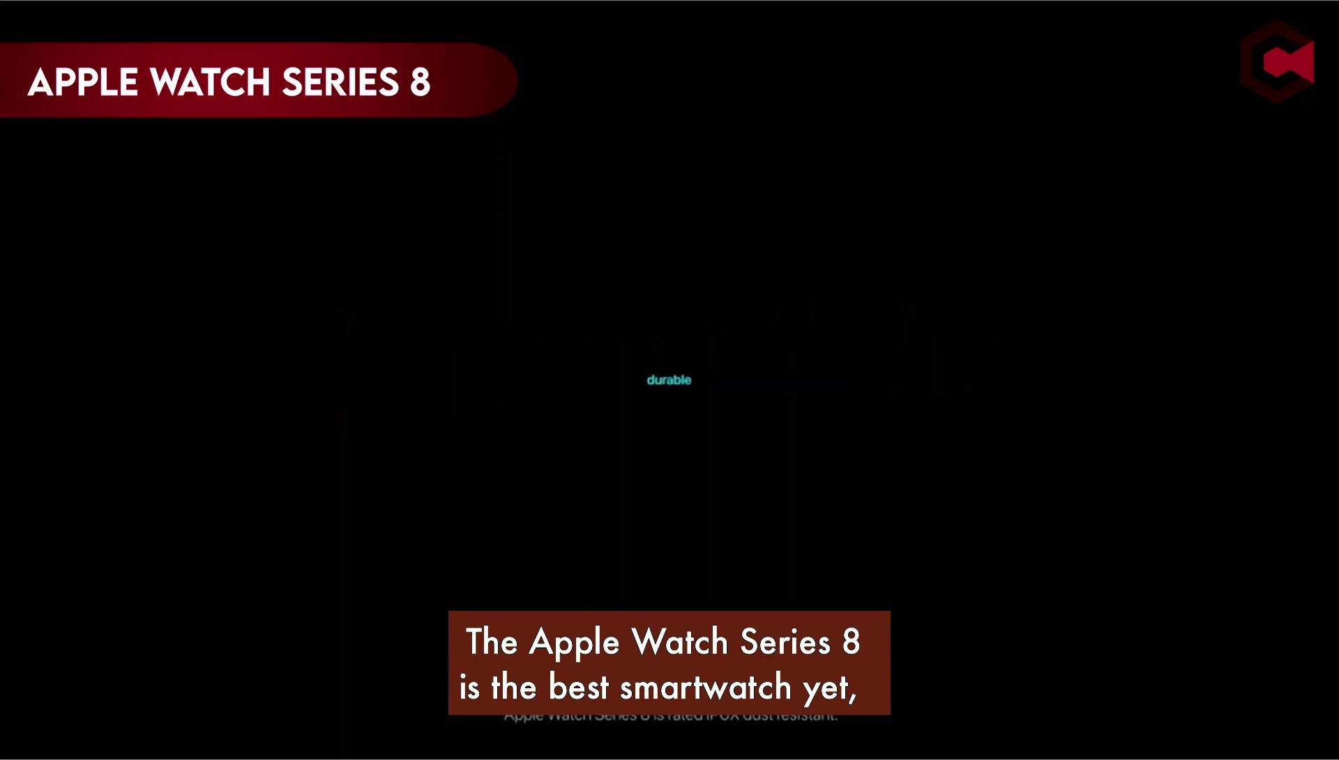 Apple Watch Series 8 shown on wrist