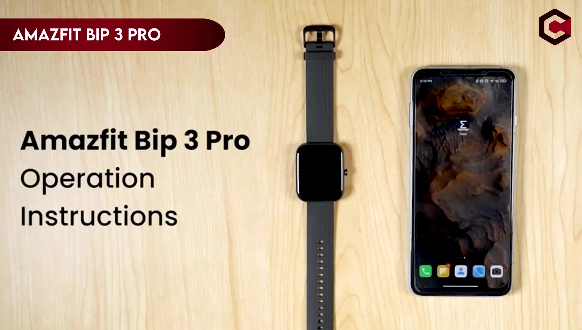 Amazfit Bip 3 Pro smartwatch display