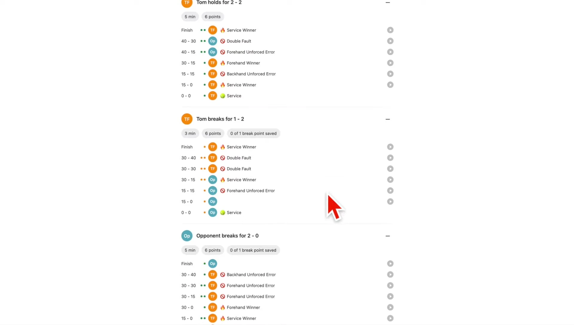 Screenshot highlighting the tagging feature.