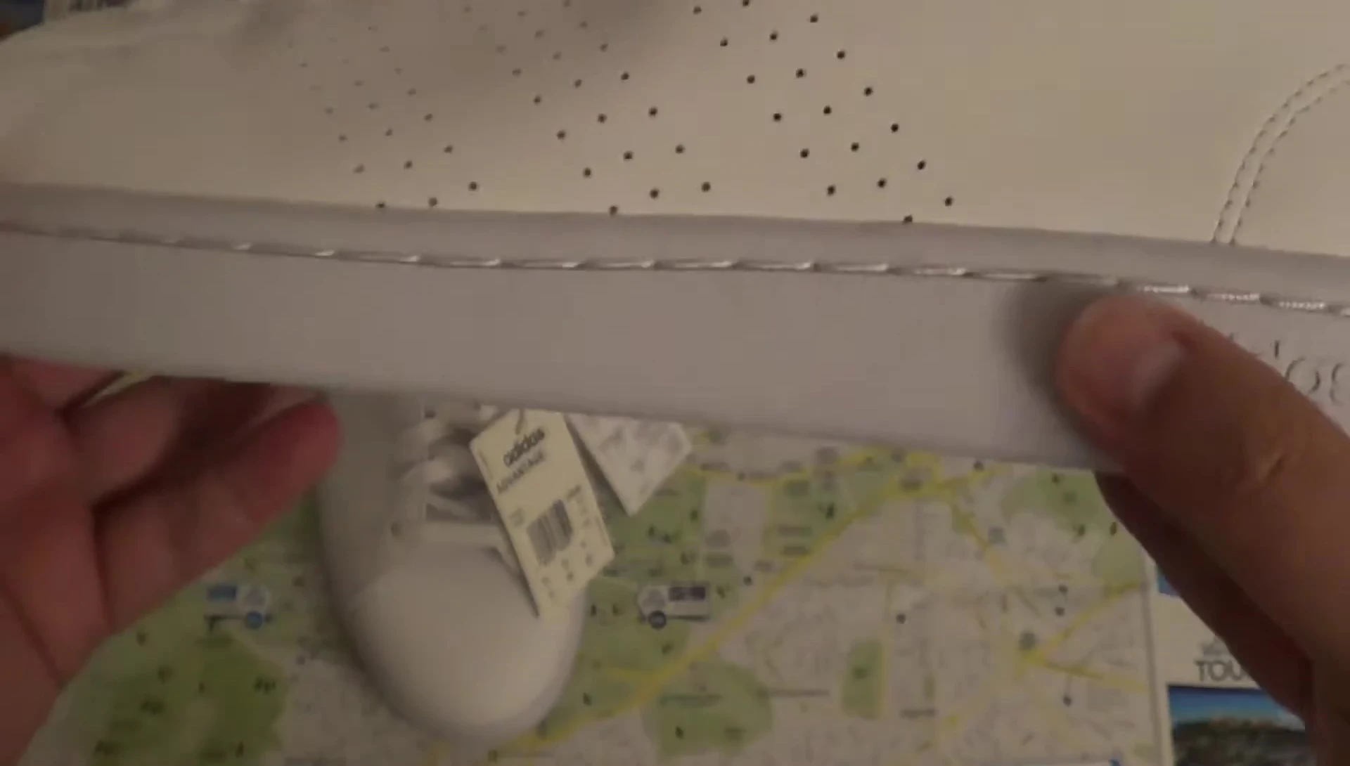 Showing the flexibility of the shoe's sole