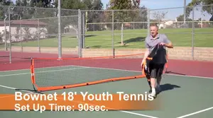 BOWNET Portable Youth Tennis Net Review: Easy Setup &amp; Use