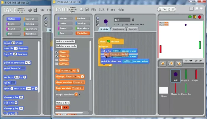Add scripts to the client's ball Sprite to receive and display the score values from the host.