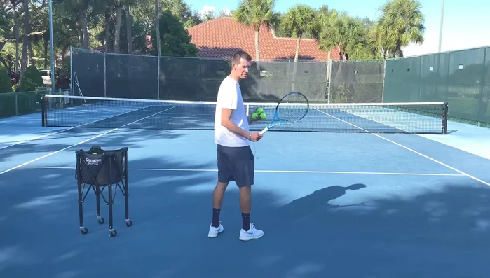 Position yourself in an open stance.